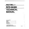 ROTEL RCD965BX Instrukcja Serwisowa