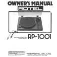 ROTEL RP-1001 Instrukcja Obsługi